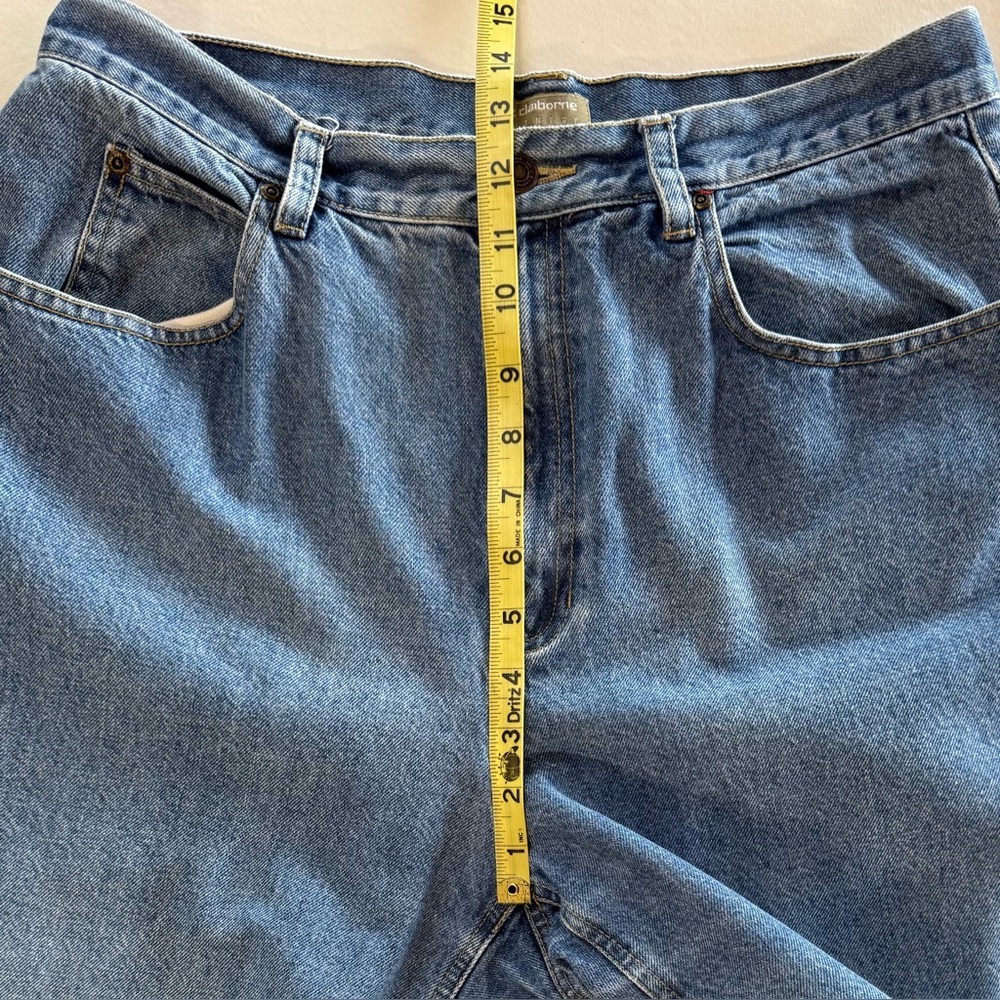 LIZ CLAIBORNE High Rise Relaxed Fit Cropped Jeans Size 14 (~W31 L25) - Picture 7 of 17